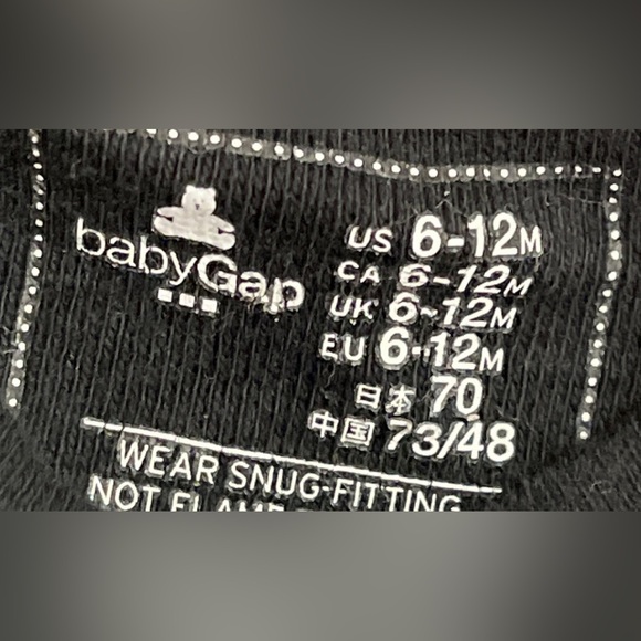 Gap 6-12 Month Skeleton Pajamas - Picture 5 of 5